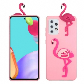 Hoesje voor Samsung Galaxy A53 5G Flamingo 3d