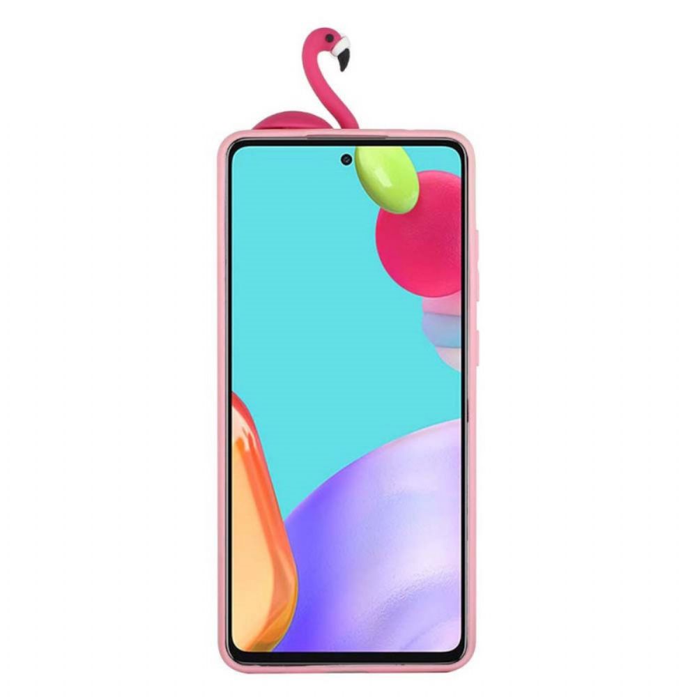 Hoesje voor Samsung Galaxy A53 5G Flamingo 3d