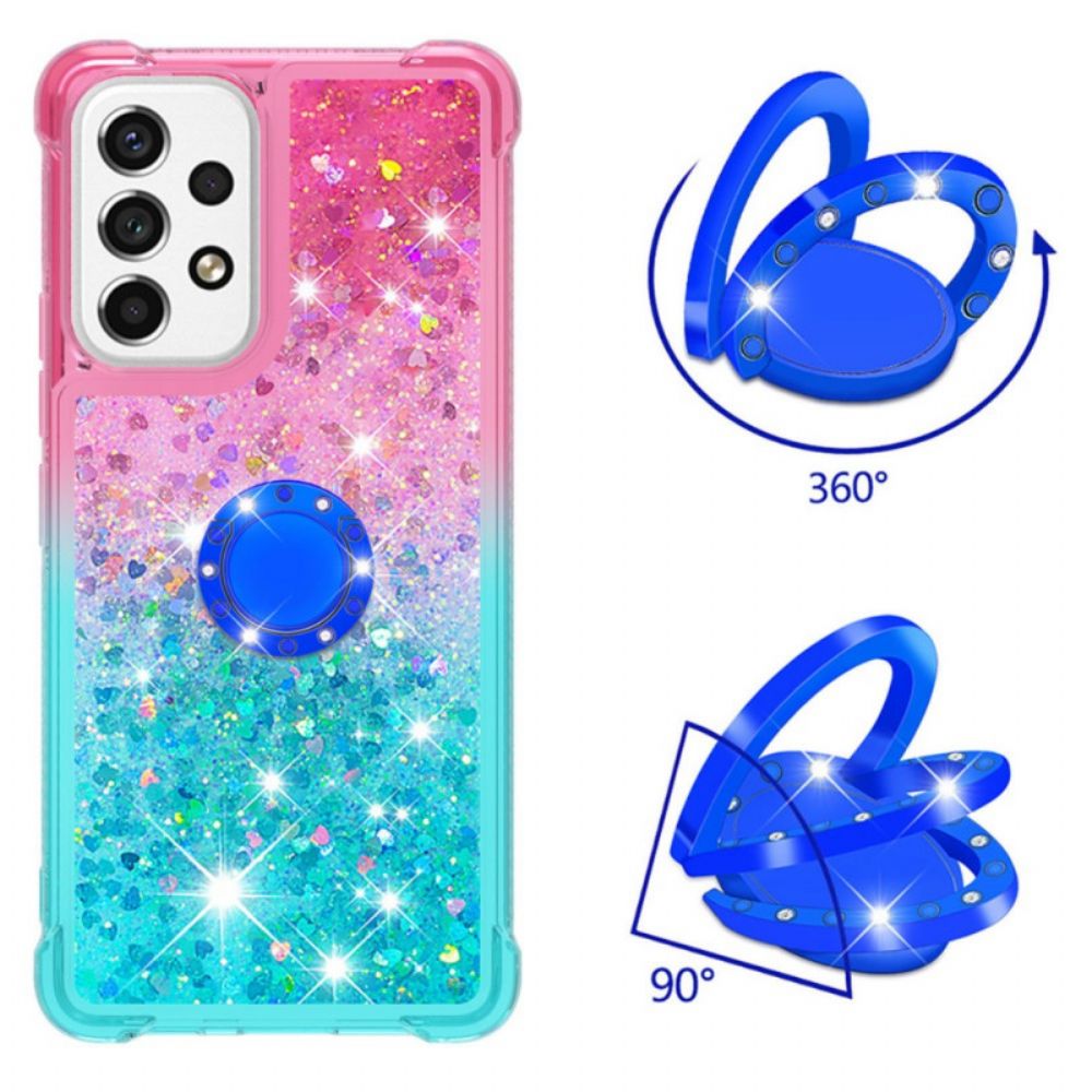 Hoesje voor Samsung Galaxy A53 5G Glitter Ring-ondersteuning