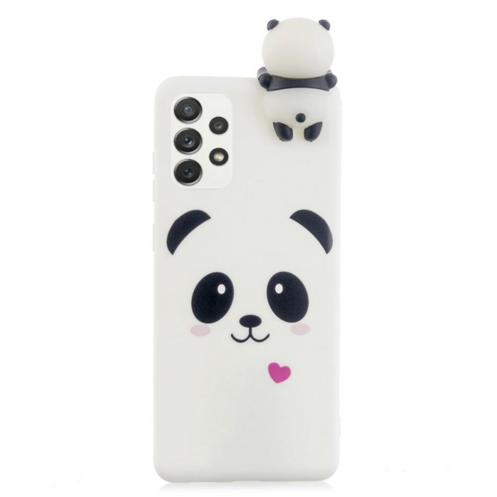 Hoesje voor Samsung Galaxy A53 5G Liefde Panda 3d