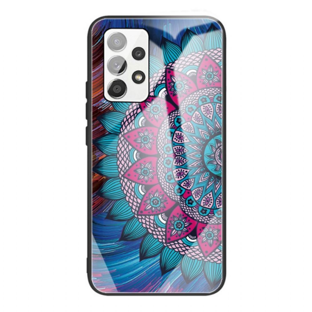 Hoesje voor Samsung Galaxy A53 5G Mandala Van Gehard Glas