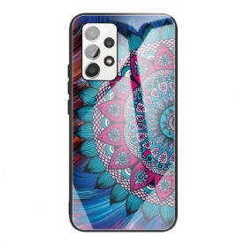 Hoesje voor Samsung Galaxy A53 5G Mandala Van Gehard Glas