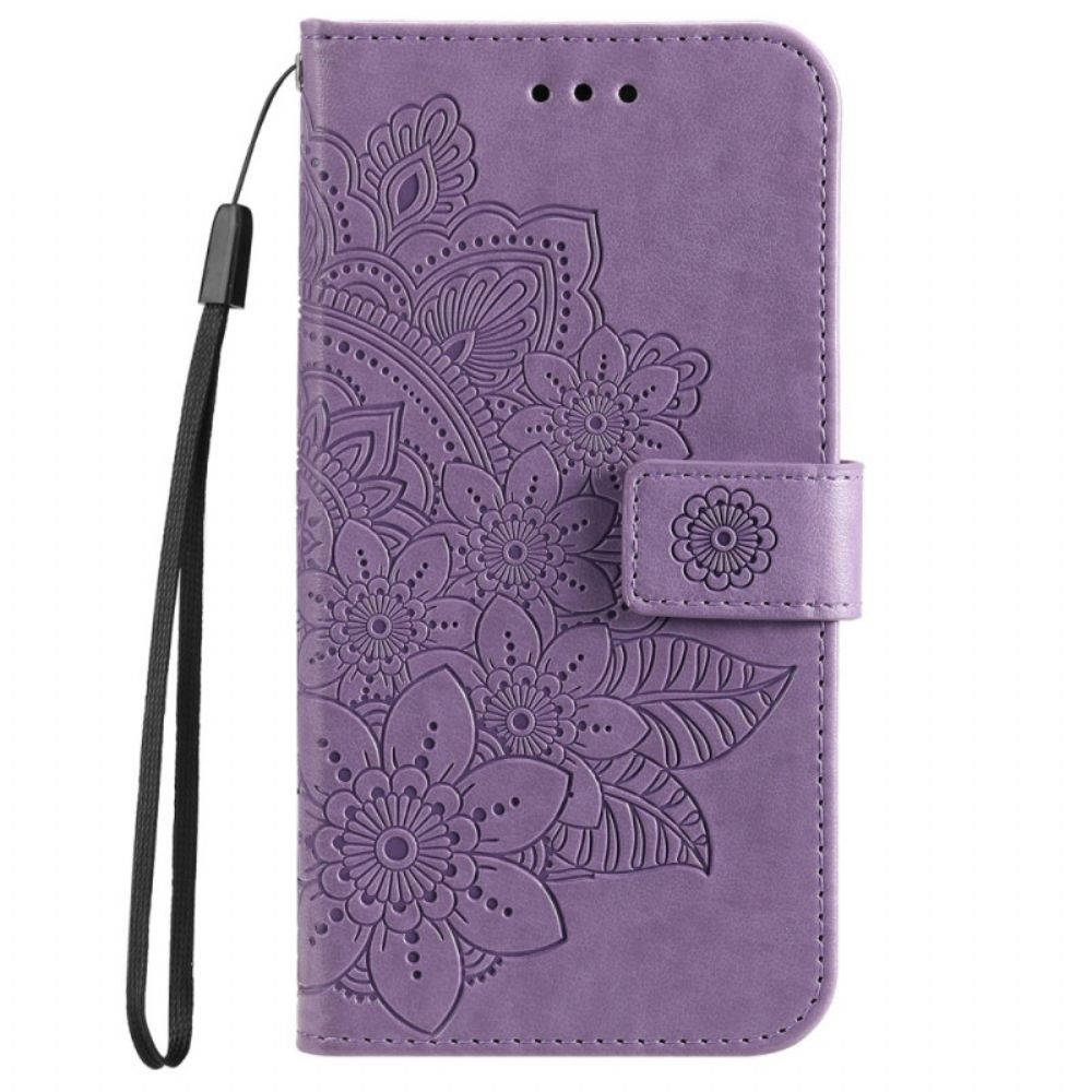 Leren Hoesje voor Samsung Galaxy A53 5G Bloemenmandala