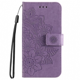 Leren Hoesje voor Samsung Galaxy A53 5G Bloemenmandala