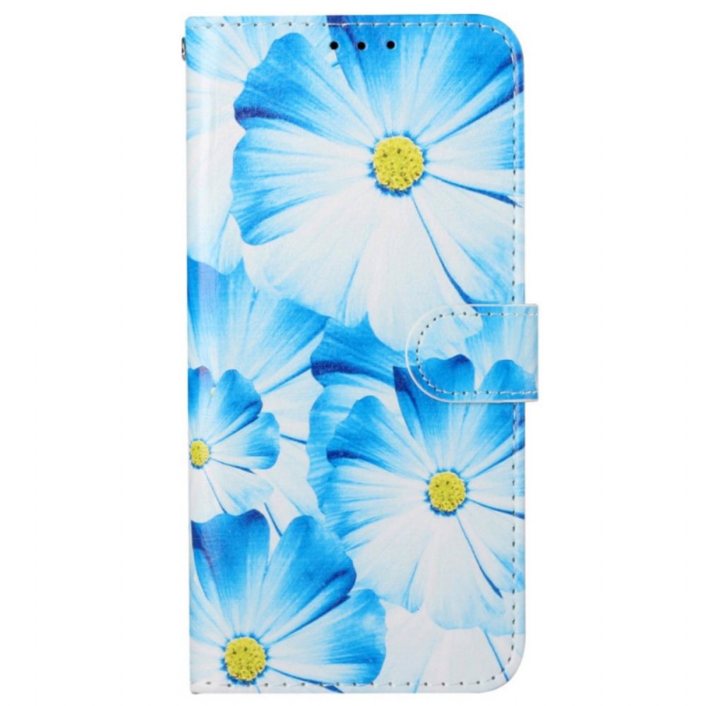 Leren Hoesje voor Samsung Galaxy A53 5G De Bloemenstijl