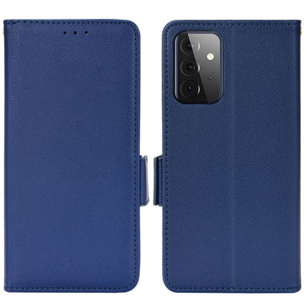 Leren Hoesje voor Samsung Galaxy A53 5G Folio-hoesje Dubbele Nieuwe Kleuren Flap