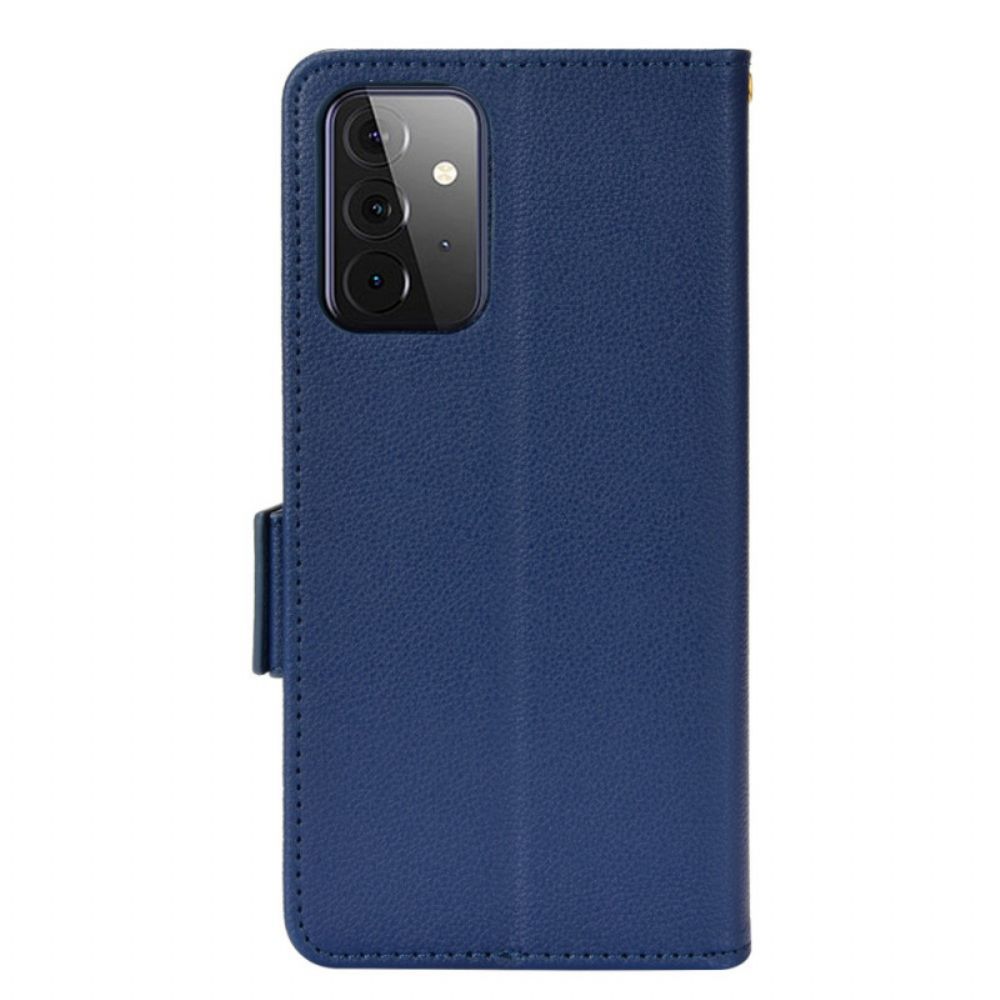 Leren Hoesje voor Samsung Galaxy A53 5G Folio-hoesje Dubbele Nieuwe Kleuren Flap