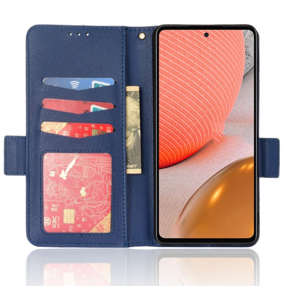 Leren Hoesje voor Samsung Galaxy A53 5G Folio-hoesje Dubbele Nieuwe Kleuren Flap