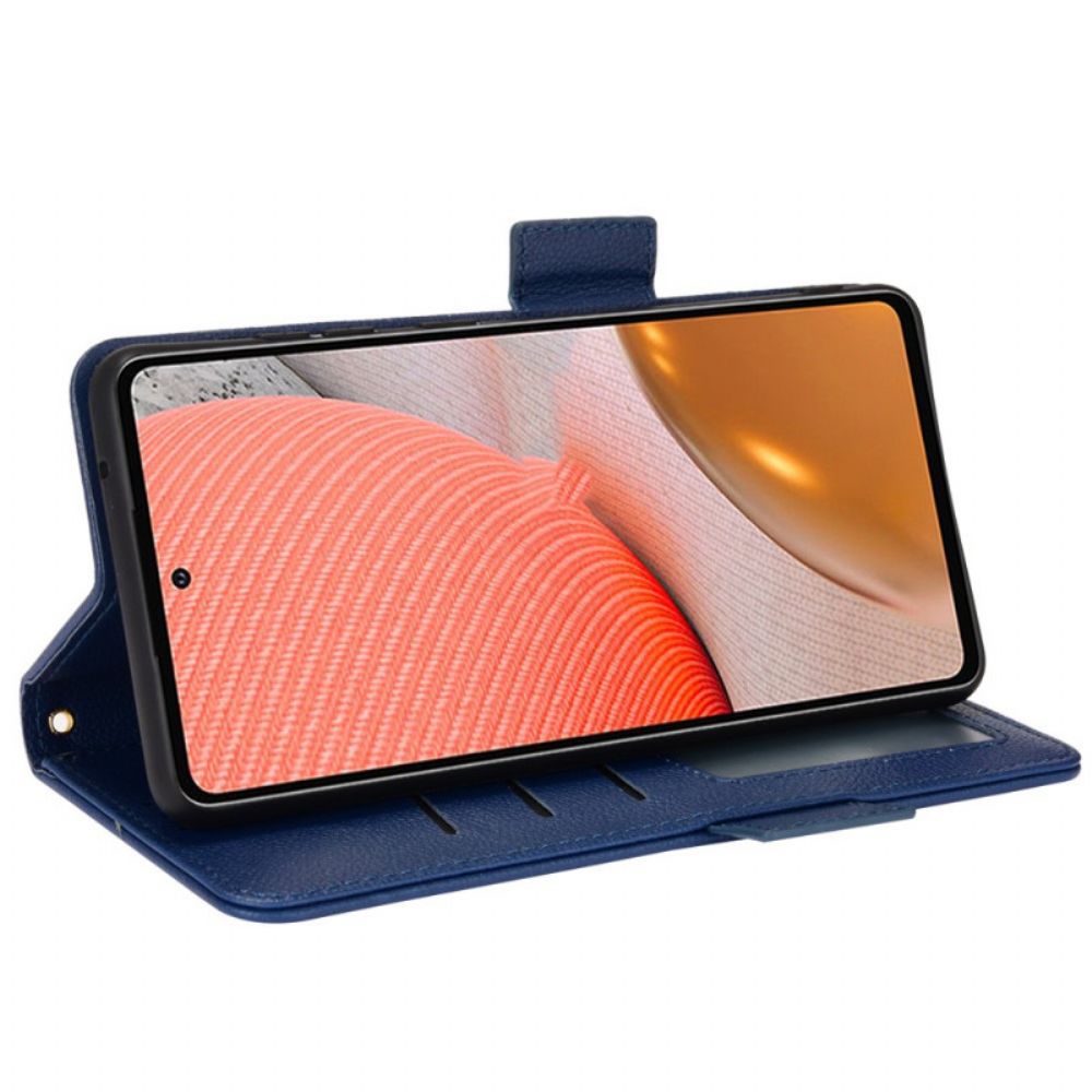 Leren Hoesje voor Samsung Galaxy A53 5G Folio-hoesje Dubbele Nieuwe Kleuren Flap