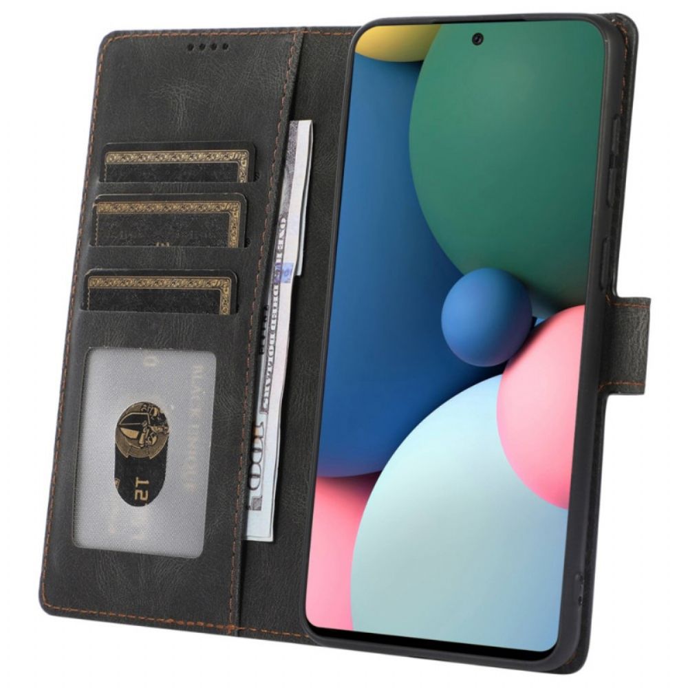 Leren Hoesje voor Samsung Galaxy A53 5G Met Ketting Vintage Lederen Bandstijl