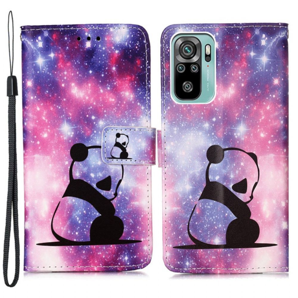 Leren Hoesje voor Samsung Galaxy A53 5G Panda Galaxy