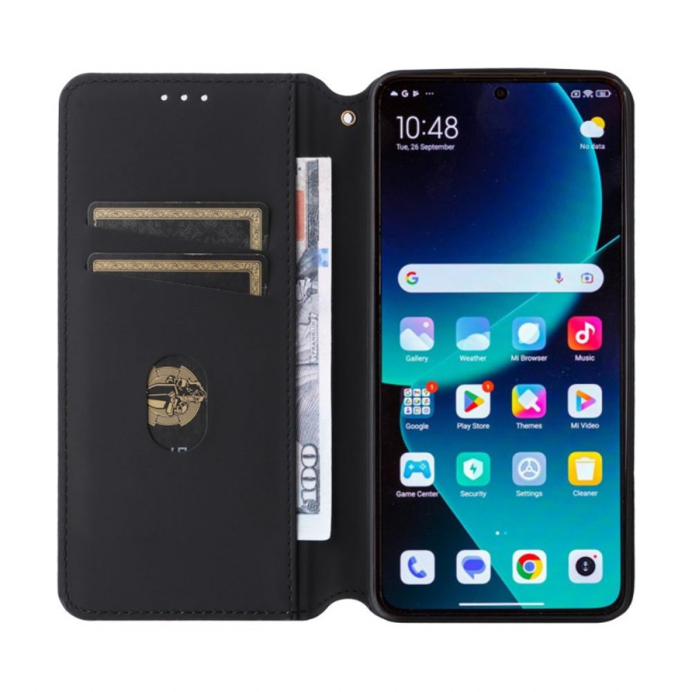 Folio-hoesje Xiaomi 14t Pro 3d-kubussen Bescherming Hoesje