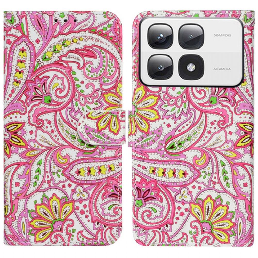 Folio-hoesje Xiaomi 14t Pro Premium Bloemen