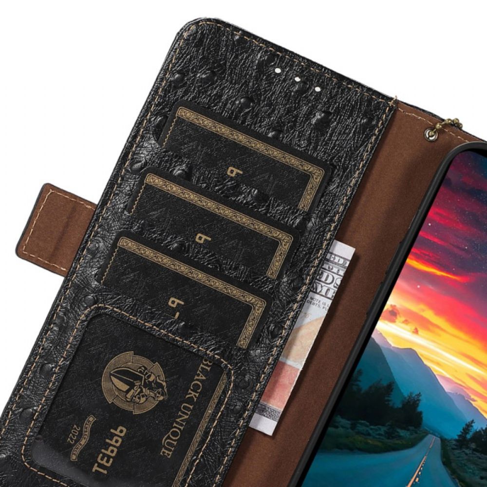 Folio-hoesje Xiaomi 14t Pro Telefoonhoesje Echt Structuurleer