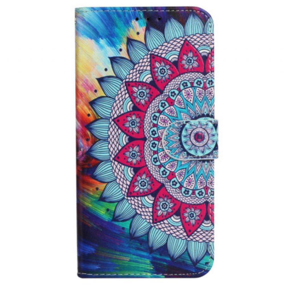 Folio-hoesje Xiaomi 14t Pro Telefoonhoesje Mandala-premium