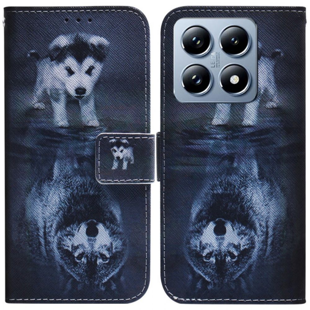 Folio-hoesje Xiaomi 14t Pro Telefoonhoesje Puppydroom