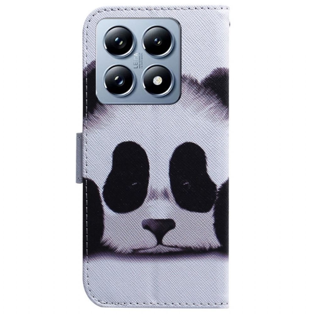 Leren Hoesje Voor Xiaomi 14t Pro Panda