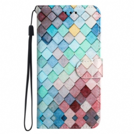 Leren Hoesje Voor Xiaomi 14t Pro Raster