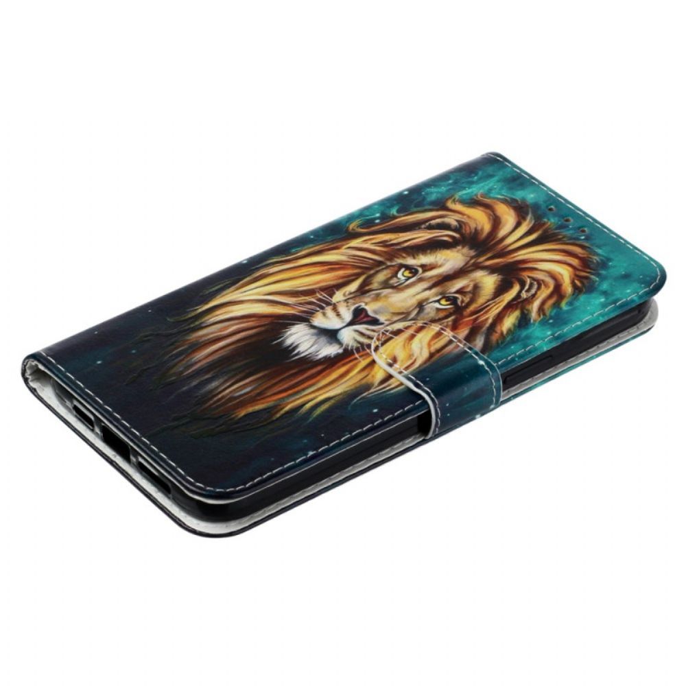 Leren Hoesje Xiaomi 14t Pro Leeuw Premium