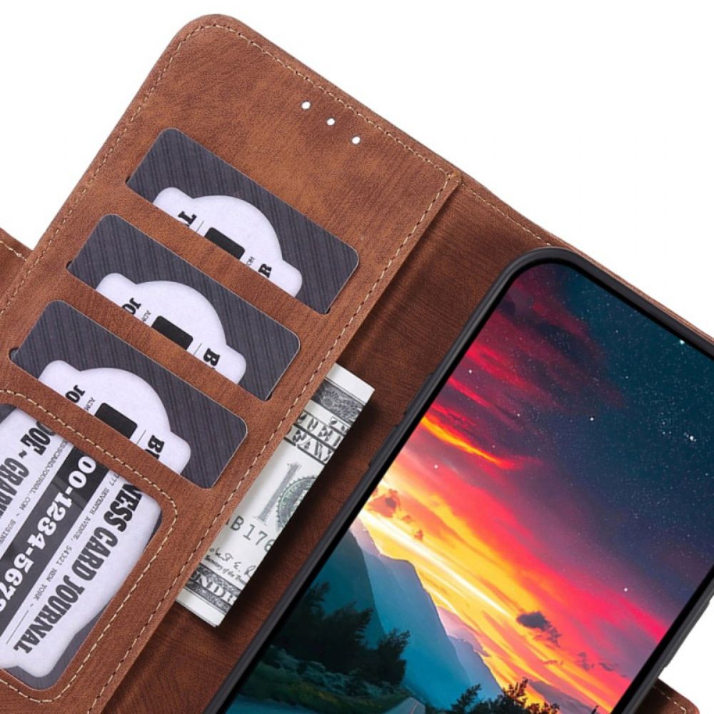 Leren Hoesje Xiaomi 14t Pro Retrostijl Abeel Bescherming Hoesje