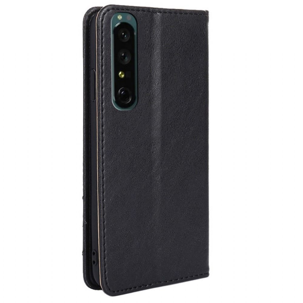 Bescherming Hoesje voor Sony Xperia 1 IV Folio-hoesje Decoratieve Klinknagel