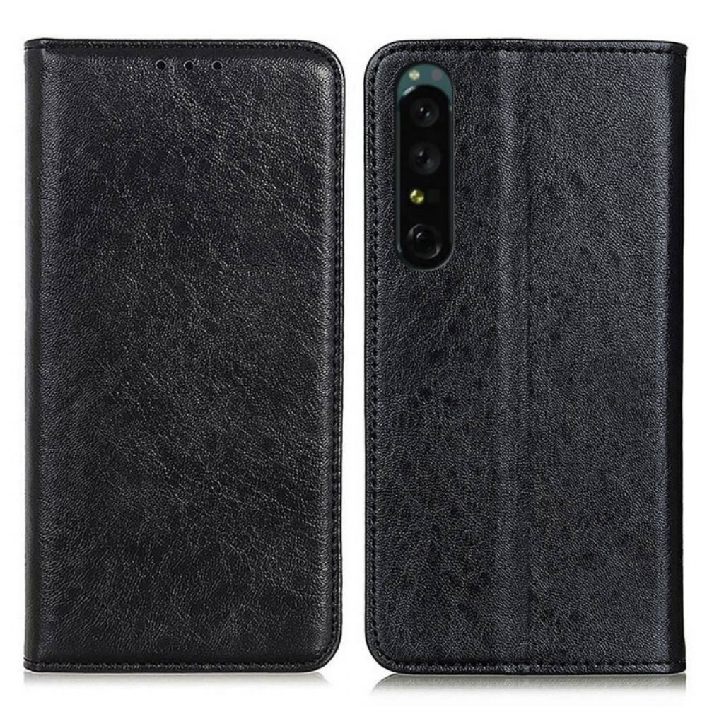 Bescherming Hoesje voor Sony Xperia 1 IV Folio-hoesje Getextureerd