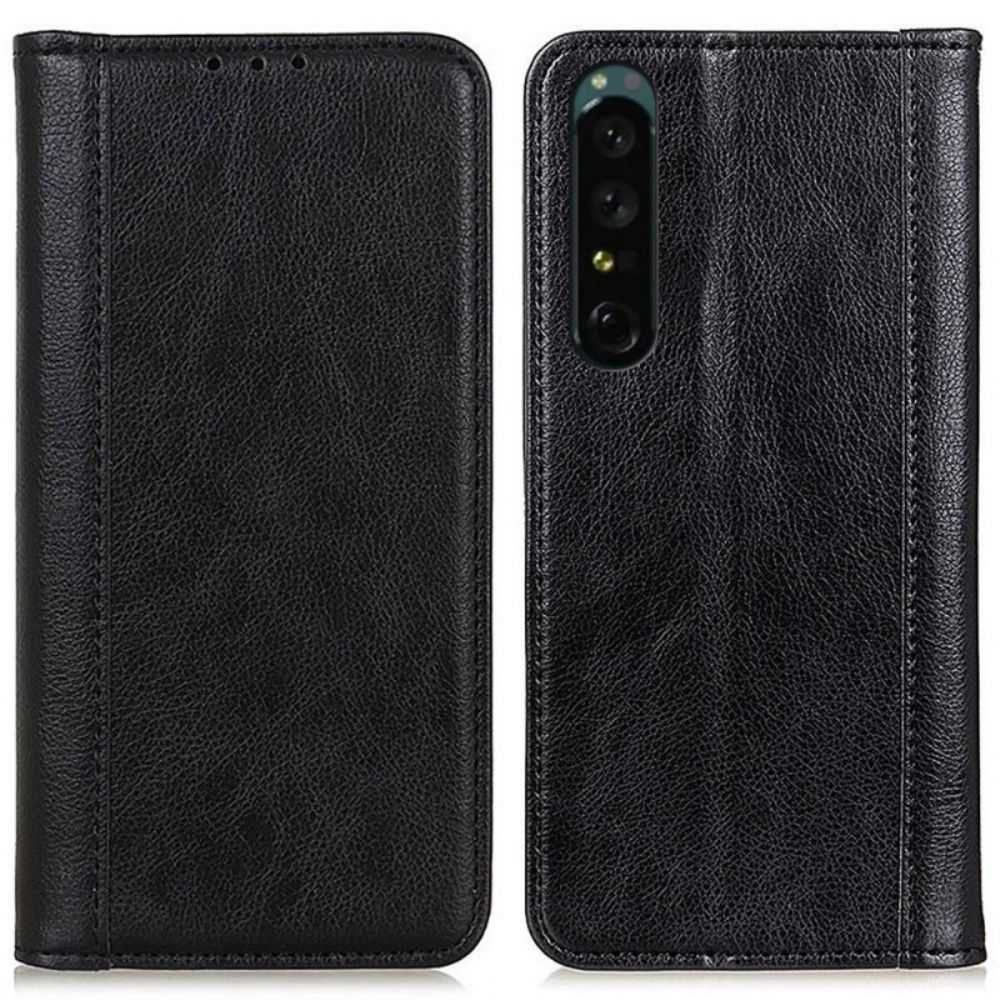 Bescherming Hoesje voor Sony Xperia 1 IV Folio-hoesje Klassiek Splitleer