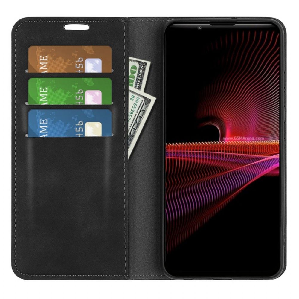 Bescherming Hoesje voor Sony Xperia 1 IV Folio-hoesje Zachtheid