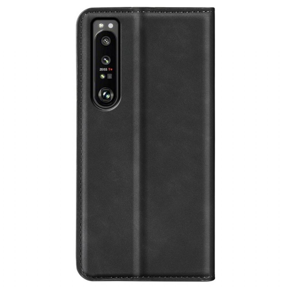 Bescherming Hoesje voor Sony Xperia 1 IV Folio-hoesje Zachtheid