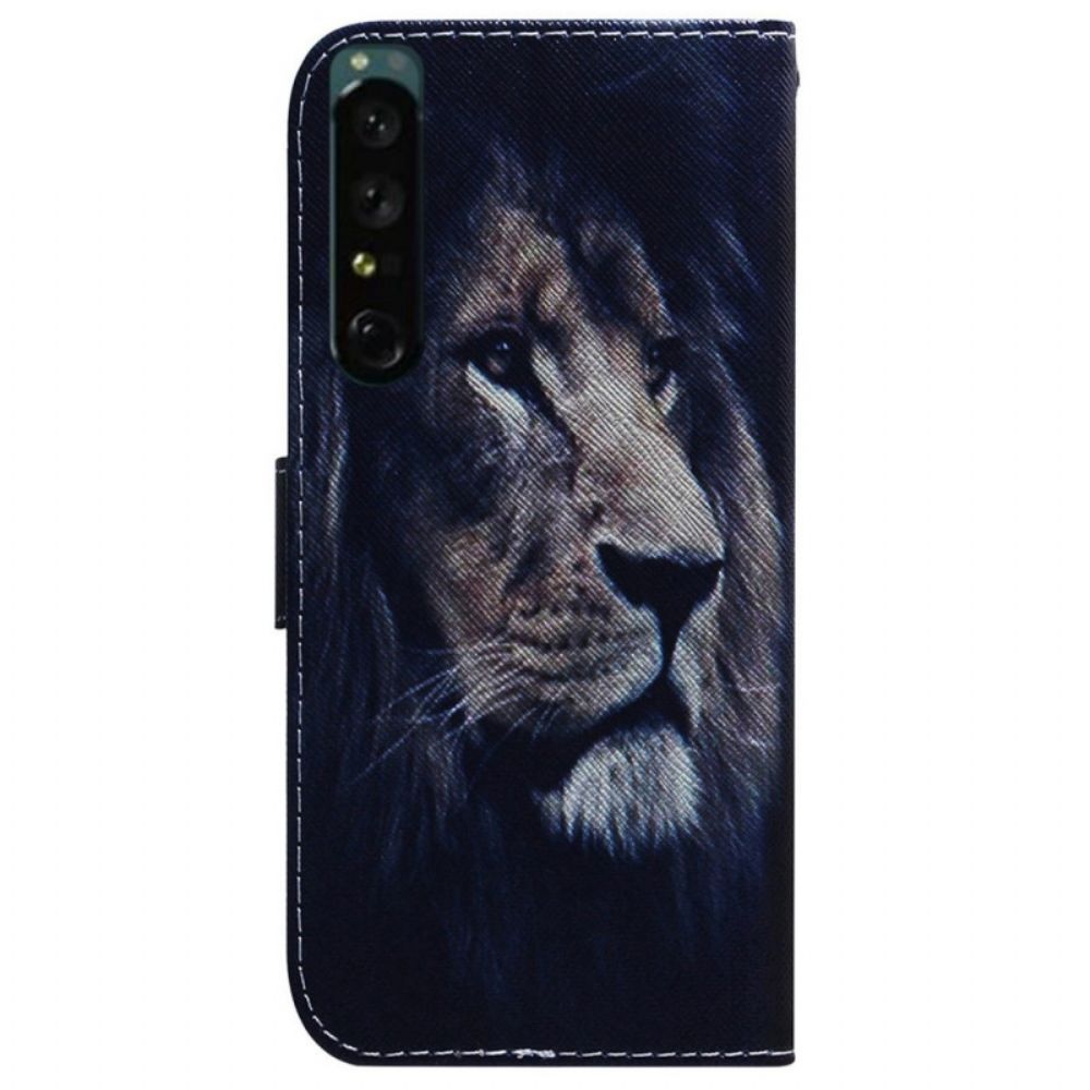 Flip Case voor Sony Xperia 1 IV Droomende Leeuw