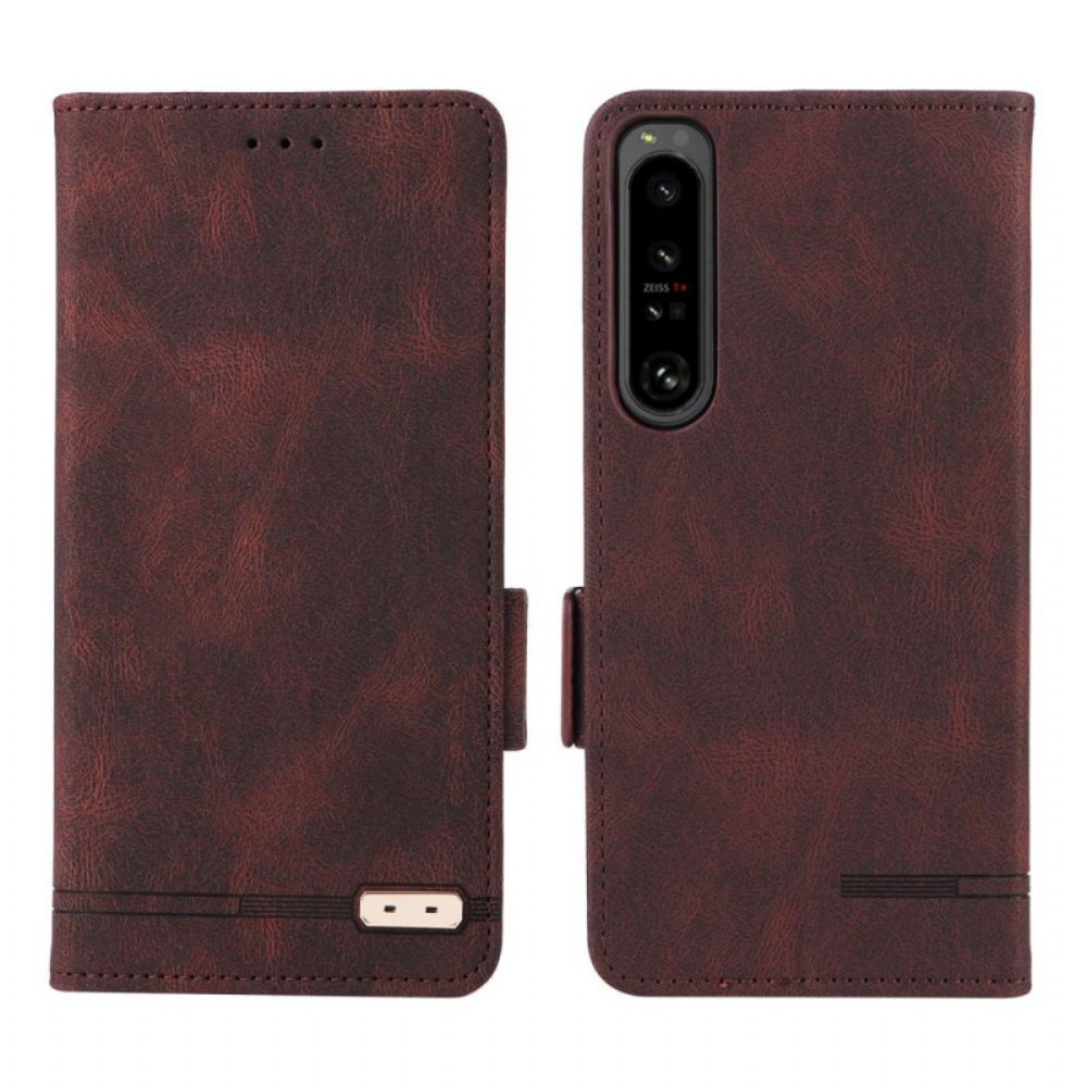 Flip Case voor Sony Xperia 1 IV Luxe Fijnheid