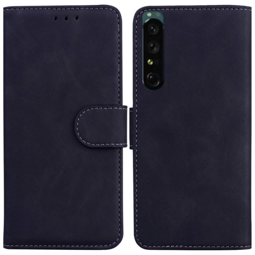 Folio-hoesje voor Sony Xperia 1 IV Effen Kleur