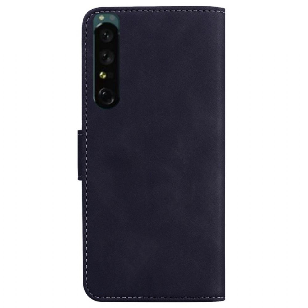 Folio-hoesje voor Sony Xperia 1 IV Effen Kleur