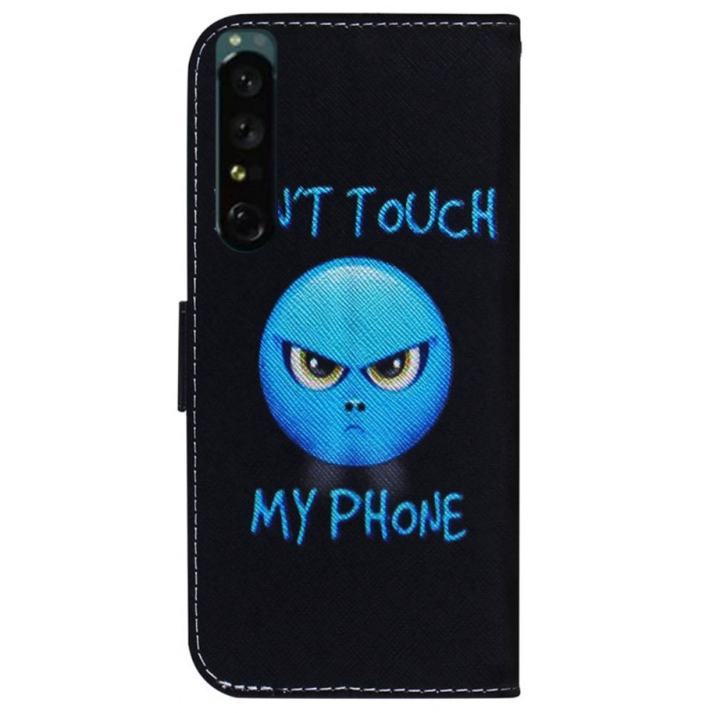 Folio-hoesje voor Sony Xperia 1 IV Emoji-telefoon