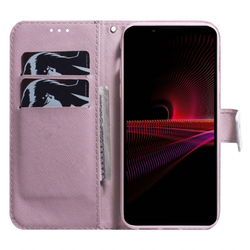 Folio-hoesje voor Sony Xperia 1 IV Met Ketting Bandpomp