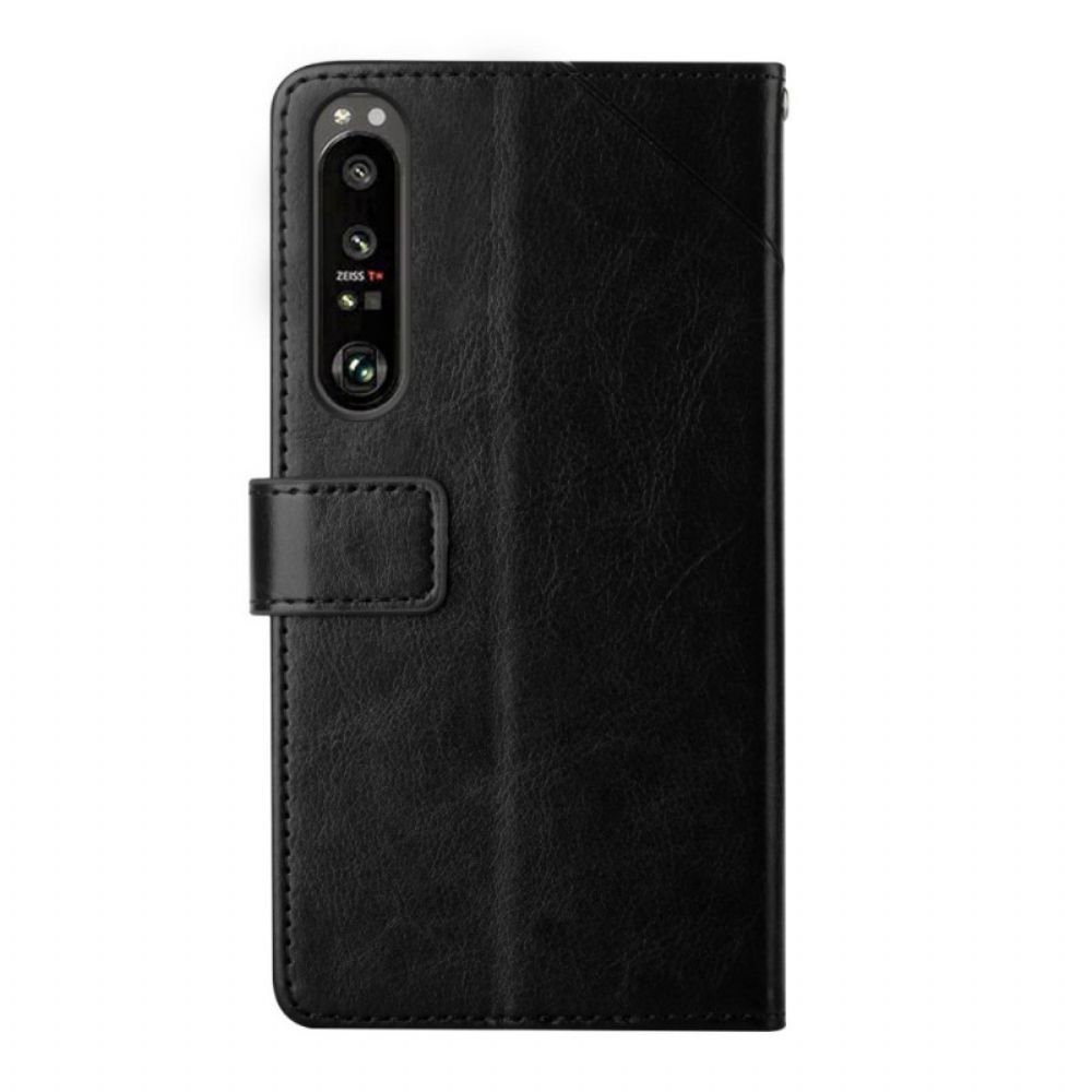 Folio-hoesje voor Sony Xperia 1 IV Met Ketting Y Patroon Met Bandjes