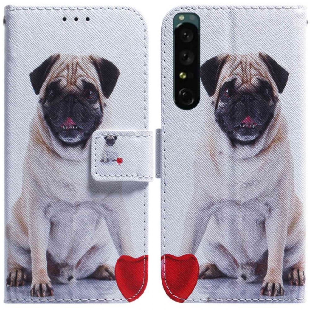 Folio-hoesje voor Sony Xperia 1 IV Mopshond