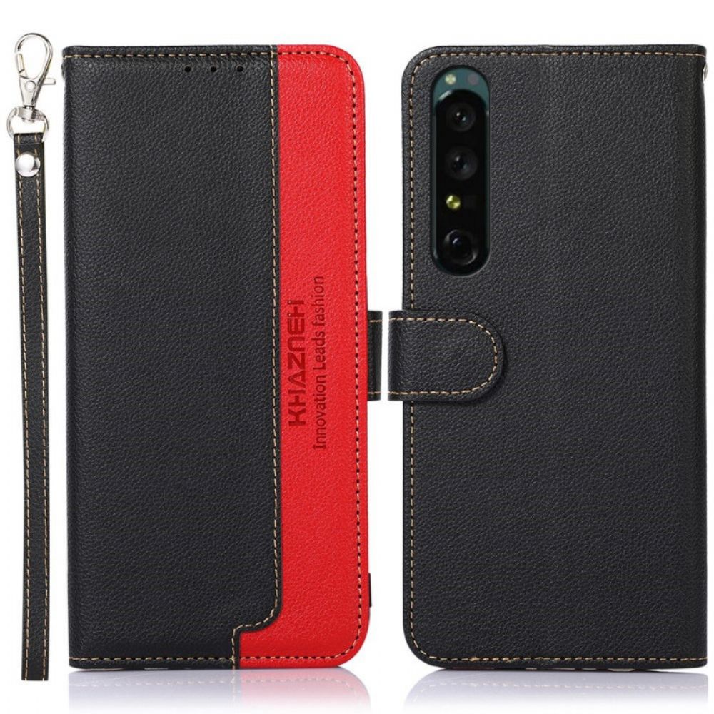 Folio-hoesje voor Sony Xperia 1 IV Rfid Lychee-stijl