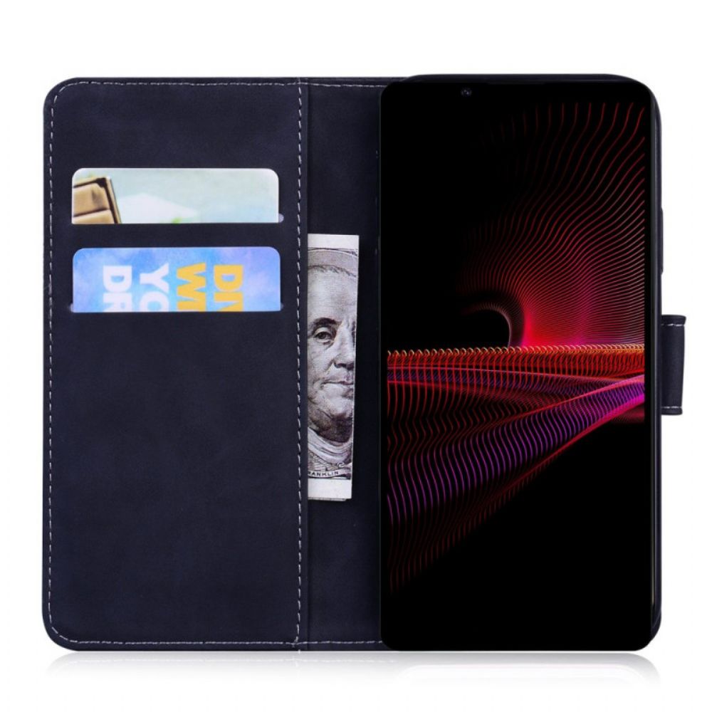 Folio-hoesje voor Sony Xperia 1 IV Tijgerafdruk