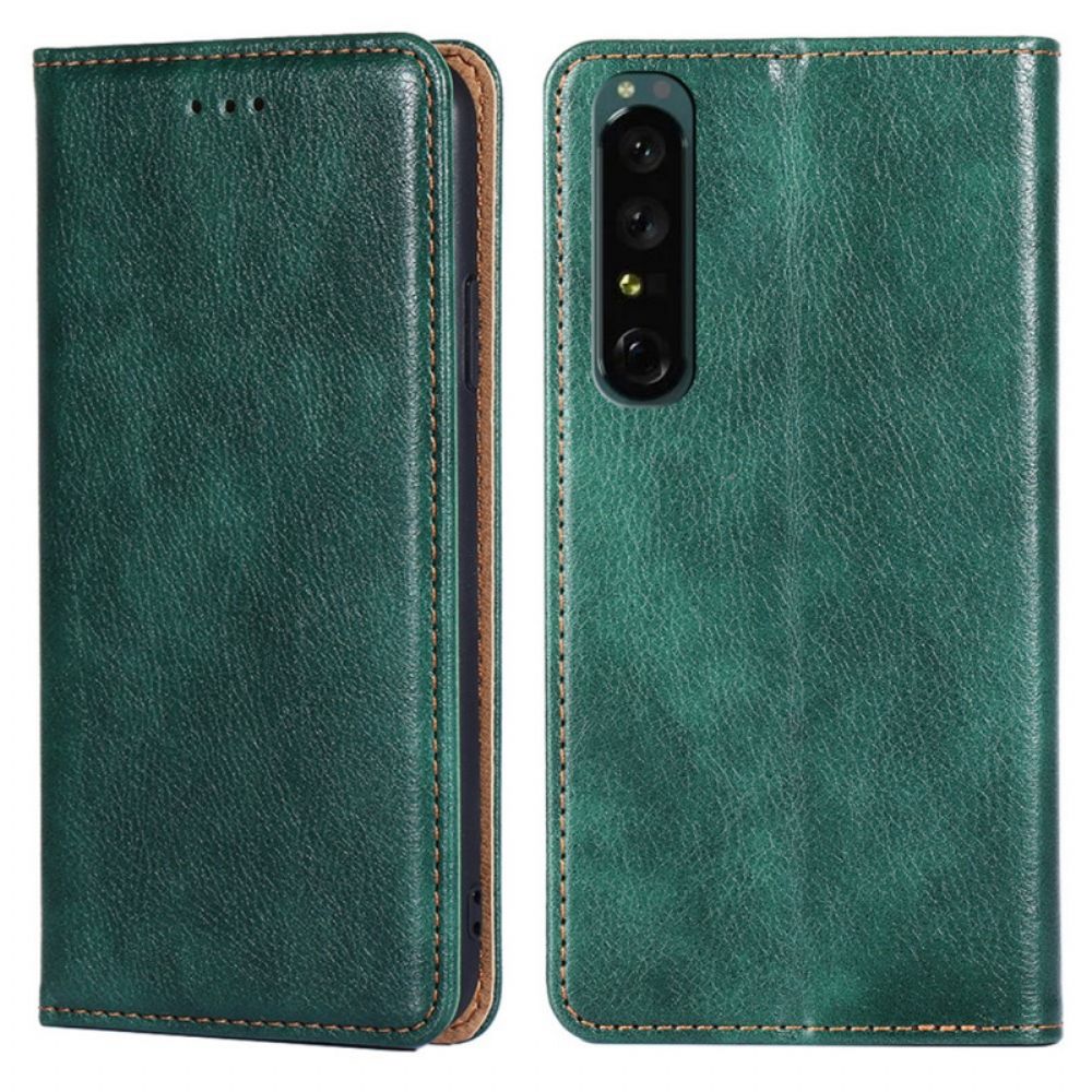 Folio-hoesje voor Sony Xperia 1 IV Vintage Ontwerp