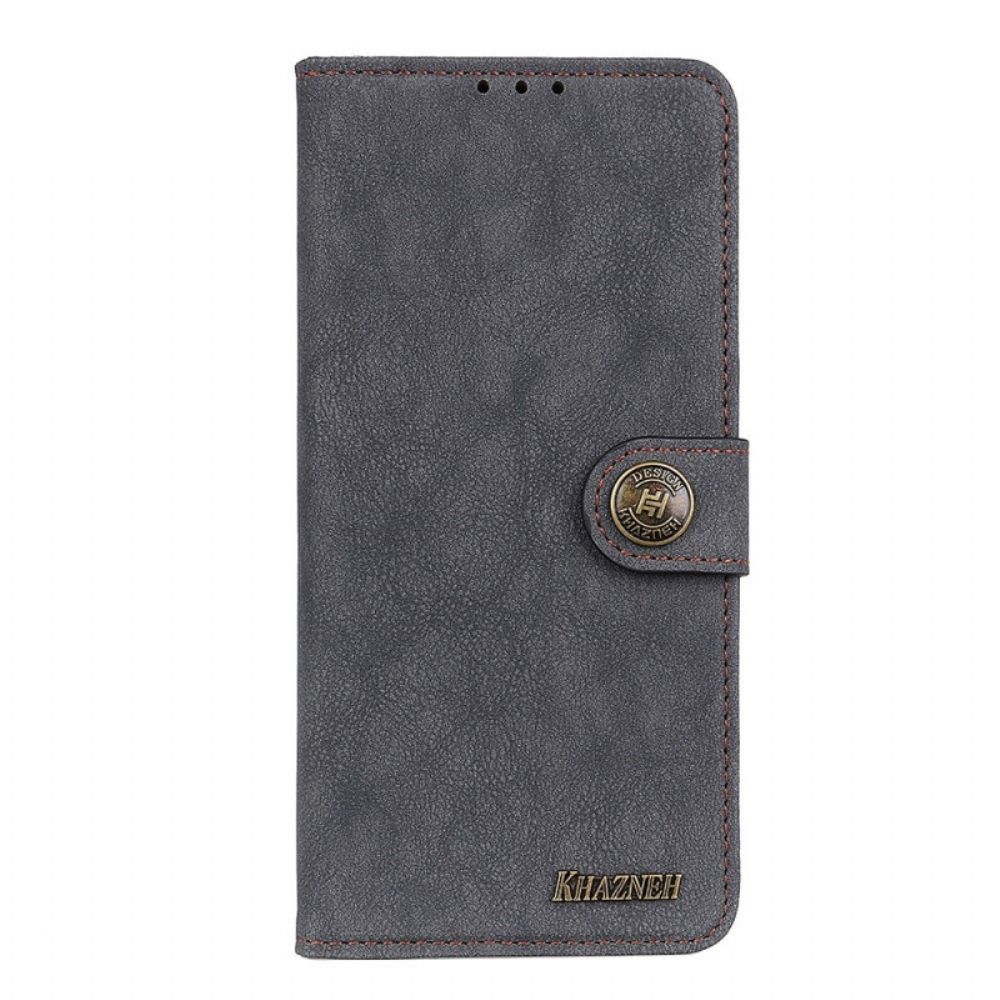 Folio-hoesje voor Sony Xperia 1 IV Vintage Splitleer Khazneh