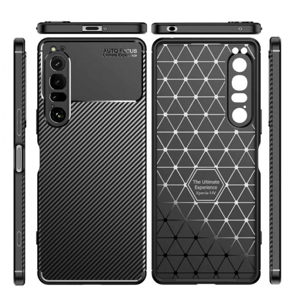 Hoesje voor Sony Xperia 1 IV Koolstofvezel