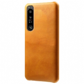 Hoesje voor Sony Xperia 1 IV Ledereffect