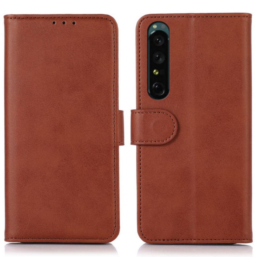 Leren Hoesje voor Sony Xperia 1 IV Leerstijl