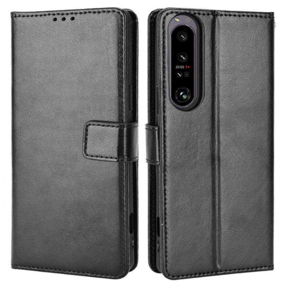 Leren Hoesje voor Sony Xperia 1 IV Met Ketting Flitsende Strappy