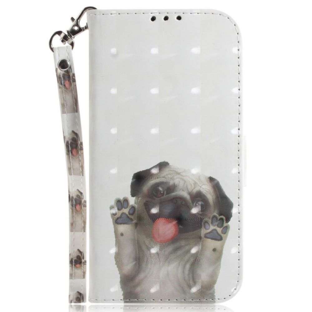 Leren Hoesje voor Sony Xperia 1 IV Met Ketting Thong Hond