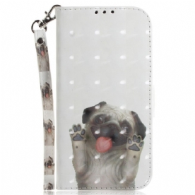 Leren Hoesje voor Sony Xperia 1 IV Met Ketting Thong Hond