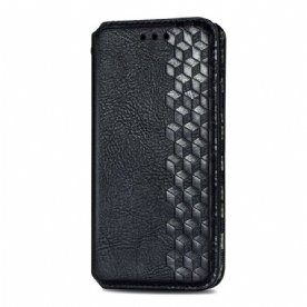 Bescherming Hoesje voor Samsung Galaxy S21 FE Folio-hoesje Diamant Textuur Leereffect