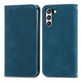 Bescherming Hoesje voor Samsung Galaxy S21 FE Folio-hoesje Vintage Kunstleer