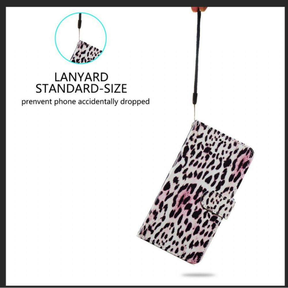 Flip Case voor Samsung Galaxy S21 FE Luipaardafdruk